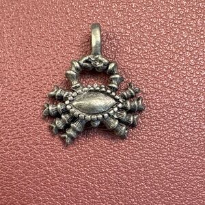 Silver Crab Pendant